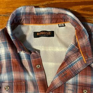 Ridgecut, tough wear, button down, short sleeve